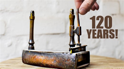 This antique iron loses a century of rust