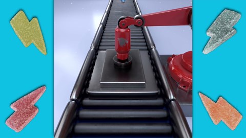 Feastables Mrbeast Strikes Sour Candy, Mixed Gummies With Watermelon, Green Apple, Strawberry, and Raspberry Flavors, Candy for Adults & Kids as Snacks or Dessert, Made With Fairtrade Sugar, 12CT