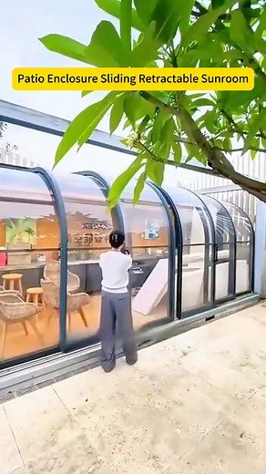 Upgrade Your Patio with the Sliding Retractable Sunroom! 🌞🏡✨ Transform your patio, deck, or backyard into the perfect year-round retreat with our Sliding Retractable Sunroom! Offering the ultimate flexibility to enjoy the outdoors, this sunroom lets you open up to fresh air or close it off for protection from the elements—at the touch of a button. Whether you’re hosting a gathering, reading a book, or enjoying the view, this sunroom provides comfort, style, and versatility. Why Choose the Slid
