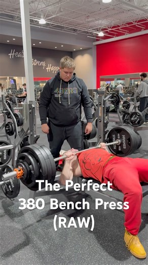 The Perfect 380 Bench Press #bodybuilding #powerlifting #gym
