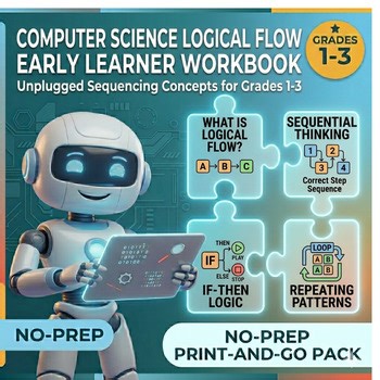 Computer Science Logical Flow for Kids: No-Prep Unplugged Coding Activities