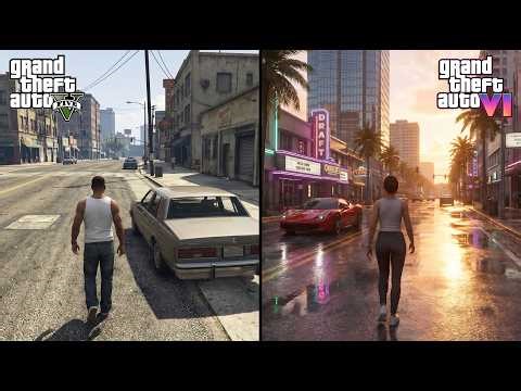 GTA 5 vs GTA 6 Graphics Comparison