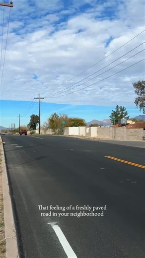 ✨That fresh pavement feeling✨ This past year, 530 miles of residential lanes have been improved as a result of voter-approved Prop 411. That’s roughly 14% of the 10-year local streets program! | Tucson Department of Transportation & Mobility
