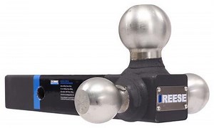 Reese Tri-Ball Mount - 2" Hitch - 3 Steel Balls - 16,000 lbs Reese Trailer Hitch Ball Mount RP64ZR