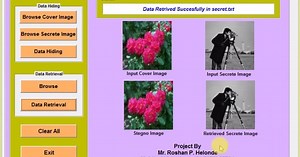 LSB Steganography Hiding Secret Image in Cover Image Using Matlab Project Source Code