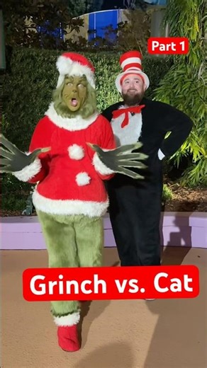 GRINCH vs Cat In The Hat! Pt 1. 🎄The ultimate #DrSeuss showdown. #cosplay #grinch