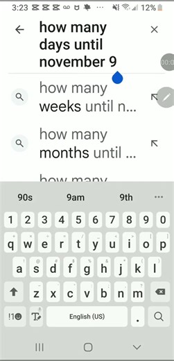 how many days until November 9?