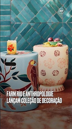Decoração da Farm Rio e Anthropologie