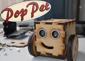 PopPet Arduino Open Hardware DIY Robot Kit (video)