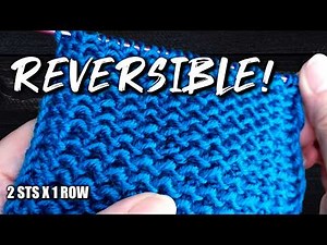 1‑Row Knitting Pattern — Beautiful Texture on Both Sides #216