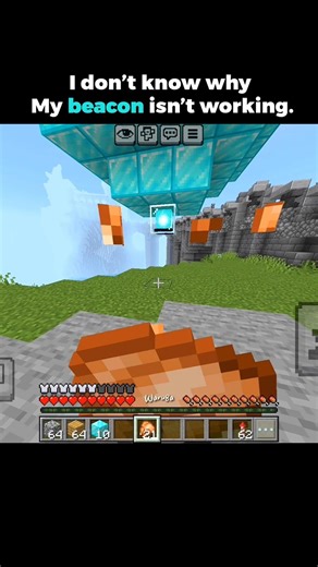 Why isn’t my beacon working? (Wrong answers only) #MinecraftQuestions #GamingCommunity