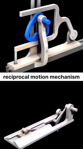 Principle of the reciprocal motion mechanism #3d #animation #science