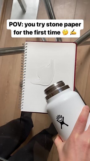 Have you tried stone paper yet? #fyp