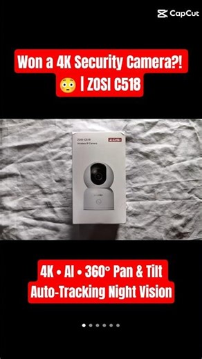 ZOSI C518 4K 8MP AI 360° Pan & Tilt WiFi Security Camera with Night Vision ‪@zosiofficial‬ #cctv