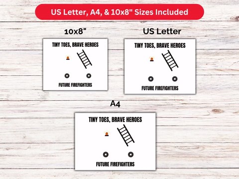 Community Helpers Footprint Craft Printable, Firefighter Footprint Craft, Firefighter Activities for Preschool, Classroom Craft for Kids - Etsy