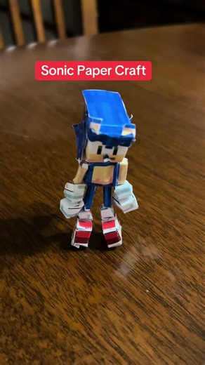 Sonic Paper Craft #sonic #papercraft #animation #sonicfan #fypシ゚ #videoviral