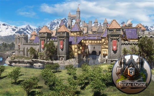 「中英字幕」Udemy - UE5模块化构建中世纪世界