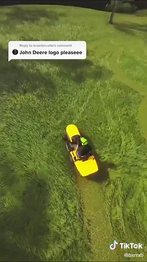 Lawn Mowing Simulator Gameplay featuring John Deere Tractor