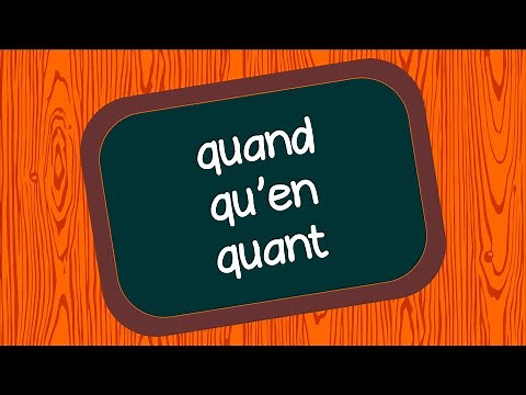 WHEN - WHERE - QUANT - Grammatical homophones