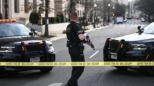 Man taken into custody after driving van into security gate outside White House, authorities say