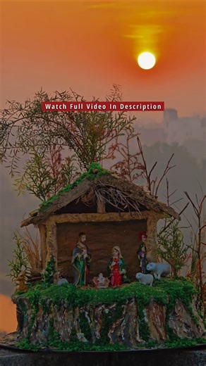 Christmas Crib Making Ideas | Watch Full Video #nativityscene #shorts
