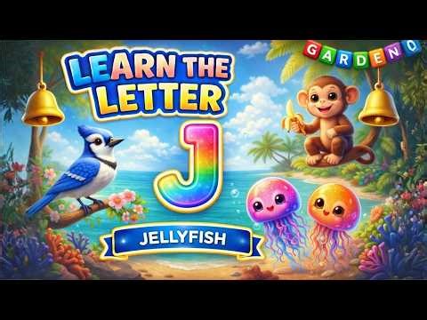 Joyful Jellyfish Juno | Letter J - ABC Story & Bedtime stories | Learn English with Girl