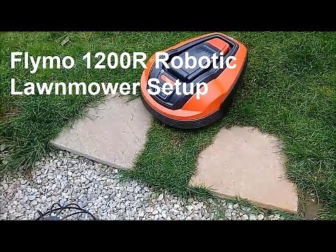 Flymo 1200R Robotic Lawnmower Setup