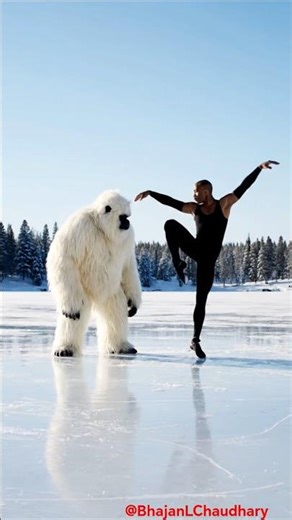 Dance With Yeti 😱 #song #arrahman #music #cat #petshub #shorts #ai #chikirichikiri #yeti #dance