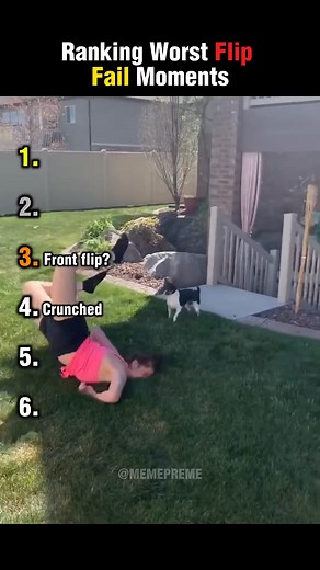 ranking worst flip fails moments with ranking #FlipFail #EpicFails #FunnyMoments #UltimateFails #TryNotToLaugh #FunnyClips #ViralReel #USAReels #ComedyGold #InstantRegret #FailCompilation | Memepreme | Facebook