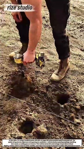 Drilling Holes for Planting/Construction – Cordless Drill in Action!
