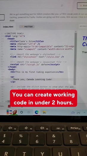 Get the gratifying feeling of learning a new coding skill after attending just one workshop. You can do it 💪😤! With the guidance and support of our 4:1 learner-to-mentor ratio, know that we’ve got your back and are here to help you succeed. If you think learning to code feels impossible — our workshops are exactly for you. Just look at what this learner was able to code in their very first session. 💁‍♀️ Sign up for a workshop today, and we’ll show you what it’s all about! www.canadalearningco