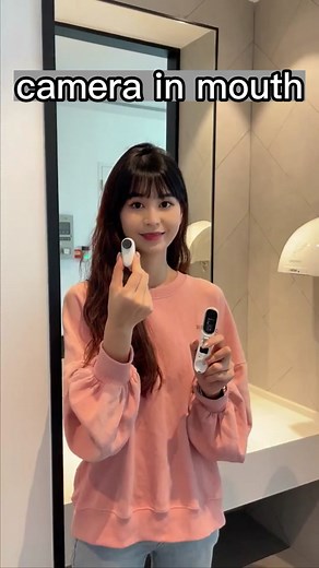 camera in mouth 👄#mouth #funnyvideos #minicamera #camera #supcase #photography #creative #fyp #foryou