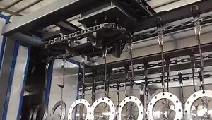 Heat Resistant X348 Overhead Inverter Trolley Conveyor Chain System