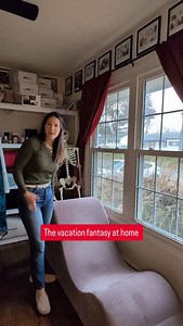 Drop furniture to get your own chaise bench to play with at home. It's cheaper than a vacation and safer than a balcony 😂. Follow along for more pro tips. | Nicole McAllister