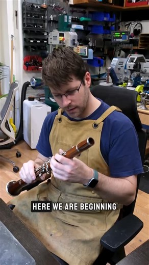 Rare “Propeller Wood” Clarinet Disassembly (Part 1) ✈️ In Part 1, we dig into the initial disassembly of this stunning Conn Pan American clarinet. We’re also taking a closer look at one of the more distinct features on these instruments: the tone holes, and why their initial construction might be at the center of the problem. It’s equal parts detective work and craftsmanship at this stage, and we’re excited to bring you along for the ride. Stay tuned for Part 2 👀 #burkewoodwinds #clarinet #inst