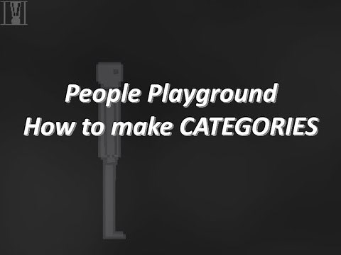 People Playground - How to make Custom Categories