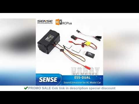 SENSE ESS-DUAL 2 Speakers Engine Sound Simulator for RC Model Car Crawler Buggy Dirft Racing Modific