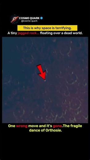 This Is Why Space Is Terrifying: The Fragile Dance of Orthosie 🌑🛰️ #shorts #viral #trending