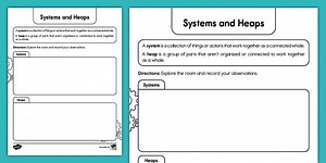 Systems and Heaps Classroom Hunt for K-2nd Grade