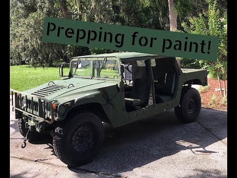 Humvee Build - Prepping The Interior Ready For Camo Paint