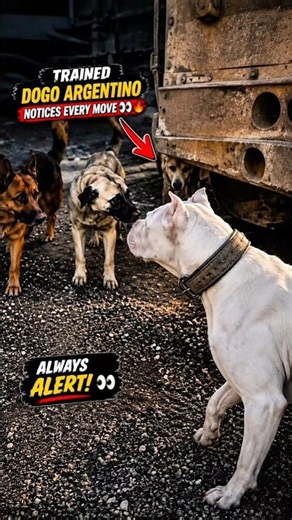 🔥 Trained Dogo Argentino Notices Every Move 👀🔥