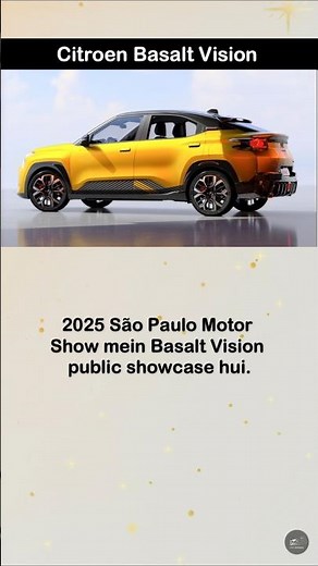 2026 Citroen Basalt Vision Facelift | Sporty Coupe-SUV Reveal 🌍 #basalt #shorts #basalt2026