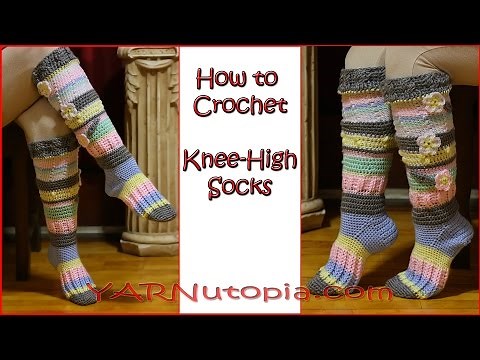 Crochet Tutorial: Knee High Socks