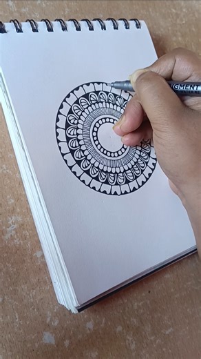 Easy mandala art 🌼❤️ #mandala #art #shorts #shortsfeed #foryou #mandalaart #drawing