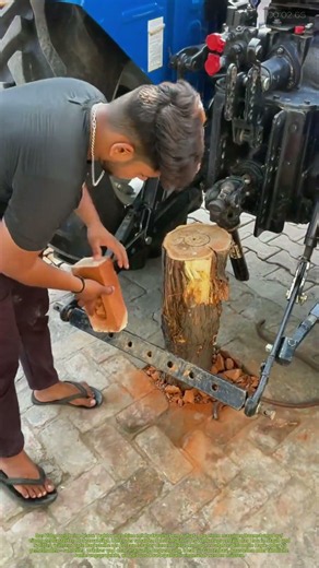 Steinbrecher im Einsatz: Wie Landmaschinen altes Holz in neue Wege verwandeln