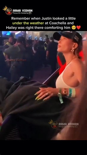 Hailey’s Sweetest Moment With Justin at Coachella 🥰❤ #justinbieber #hailey #shortsfeed #celebrities