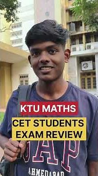 ഇന്നത്തെ KTU MATHS EXAM REVIEW | STUDENTS EXAM OPINION | #ktu #exam #shorts