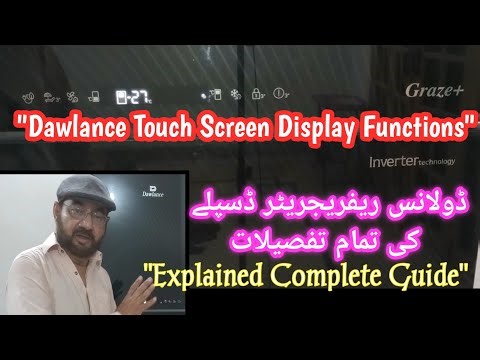Dawlance Fridge Touch Screen & Display Explained | Full Details | 9193graze+ inverter