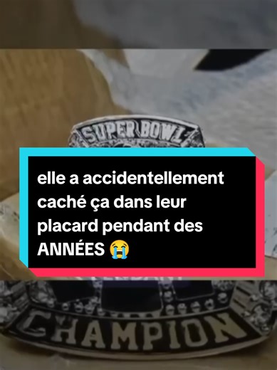 elle a accidentellement caché ça dans leur placard pendant des ANNÉES #incroyable #retour #légende #superbowlliv #trésor #chance #nfl #anonyme #hero