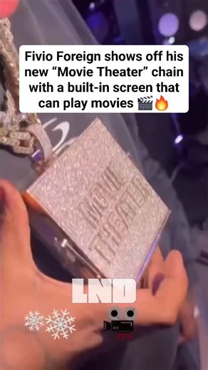 Fivio Foreign shows off his new “Movie Theater” chain with a built-in screen that can play movies 🎬🔥 | Live N' Direct Hip Hop